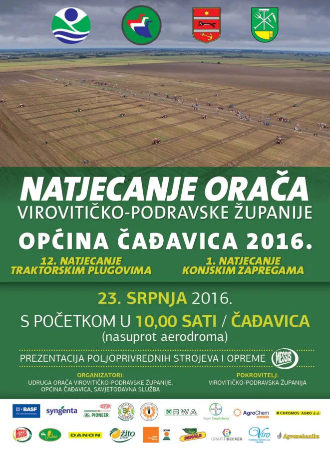 Natjecanje orača Virovitičko-podravske županije, Općina Čađavica 2016.